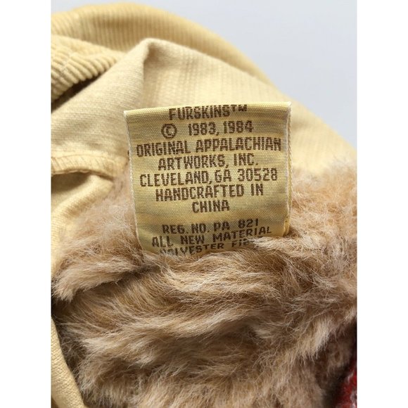 Vintage Xavier Roberts Furskins "Bee Keeper-Boone"  22" Teddy Bear Plush - Picture 10 of 11